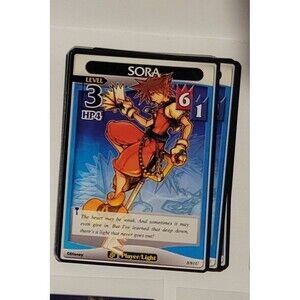 Kingdom Hearts TCG Base Set 3/91U SORA Level 3 Disney Trading Card Game